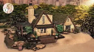 Cozy autumn A-frame 🍂 | The Sims 4 Speed build | NO CC