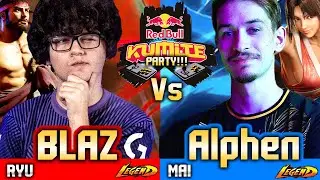 🔥 SF6 (BLAZ vs Alphen) 🔥 Ryu vs Cammy ▰ Street Fighter 6 Gameplay Red Bull Kumite Party