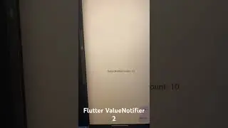 Flutter Value Notifier Example 2 