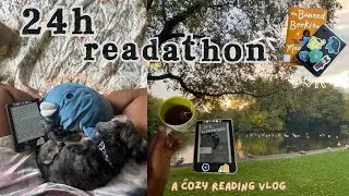 24 hour readathon 🧸📖 || a no spoiler reading vlog