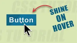 Shining Light Effect Button on Hover using HTML and CSS