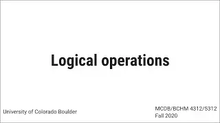 Logical Operations