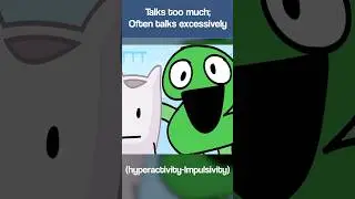 BFDI Theory: Mental Disorder on Two | ADHD in BFDI 