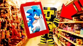 COMPRÉ EL MUÑECO DE SONIC LA PELÍCULA EN MINECRAFT 😱