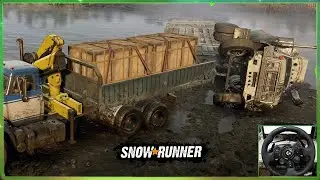 Snowrunner Сложный режим [ Разгребаем поcледствия стрима #1 ] Logitech G923