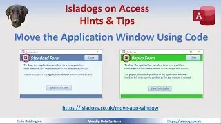Move the Access Application Window Using Code