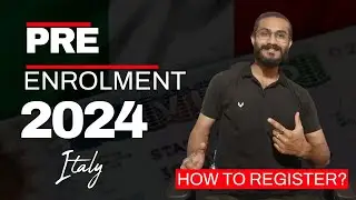 Complete details Step By Step|| To register Pre-enrollment Italy 2024 🇮🇹