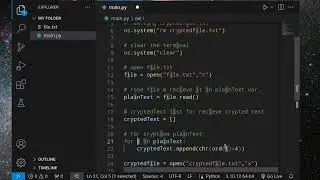 Encryption & Decryption text file using python