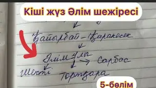 КІШІ ЖҮЗ ӘЛІМ ШЕЖІРЕСІ✅5-БӨЛІМ‼️Толық #шежіре #кішіжүз #әлім #толықшежіре #тарихшежіре #тарих