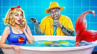 Экстремальное преображение челлендж! Miss Delight vs Pomni vs Zookeeper! Как стать русалкой