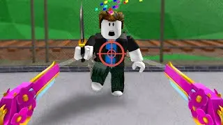I PRETENDED to HAVE AIMBOT in Roblox Murder Mystery 2..