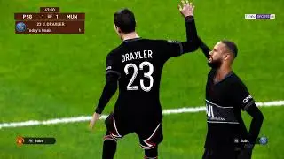 PES 2021 SMOKEPATCH V4 MU vs PSG GAMEPLAY