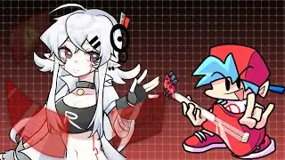 Amazing Artwork - FNF MOD : Virus R With A Guitar Hero Controller (4K)