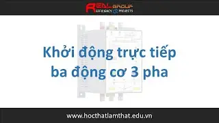 Mạch khởi động trực tiếp 3 động cơ 3 pha | RealEDU