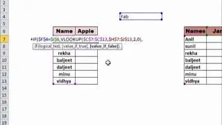 vlookup with If Function
