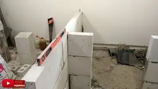 Перегородка из газобетона своими руками