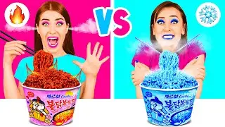 Холодная или Горячая Еда Челлендж | Смешные ситуации с едой от PaRaRa Challenge