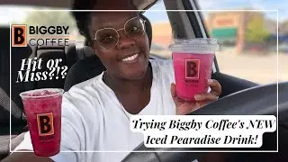 Trying Biggby Coffee’s NEW Iced Pearaside Drink! FALL DRINK 🍁| SIPPING WITH JACK