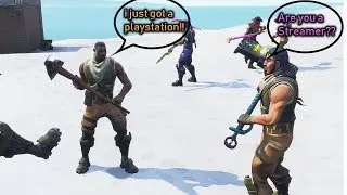 Pretending to be a NOOB on Fortnite!