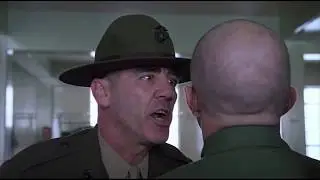 Sergeant Dornan with a full metal jacket