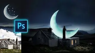 The Moon on Earth | Photoshop Manipulation Editing Tutorial | SourabhEdits