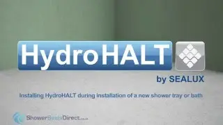 how to install HydroHALT when installing a Shower Tray or Bath