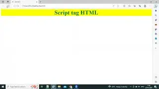 How to use script  tag in HTML