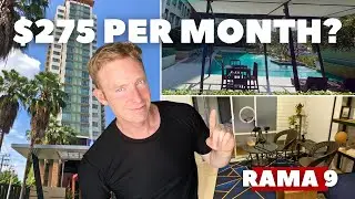 $276 Bangkok Condo Tour - Lumpini Place Rama 9 - Ratchada