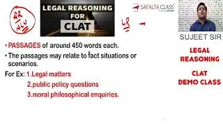 CLAT 2021 | Legal Reasoning For Clat Exam | CLAT Exam Preparation By Sujeet Sir