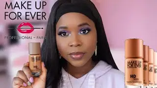 NEW MAKEUP FOREVER HD SKIN FOUNDATION REVIEW AND SWATCHES ON DARK SKIN | SHADE 4N62