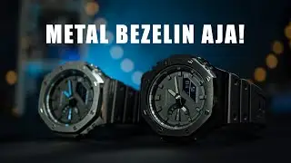 Metal Bezel Edan... G-SHOCK GA-2100 ini jadi keren banget guys!