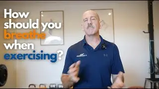 How should you breathe when exercising?