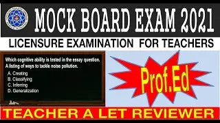 ACTUAL PROF.ED LET QUESTIONS for March 2021 I Teacher A Let Reviewer