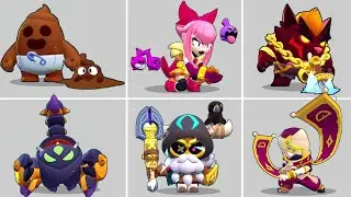 All New Brawlers + Skins Winning & Losing Pose Animation Brawl Stars! - SEASON 24