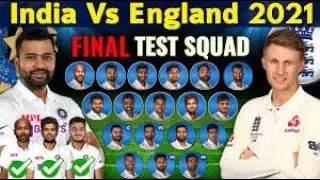 IND VS ENG 2021 : England 16 Member's Test Team Squad Announce | England Tour Of India 2021