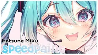 🎵 Hatsune Miku - Vocaloid 🎵 Sketch Speedpaint// ClipStudio Paint
