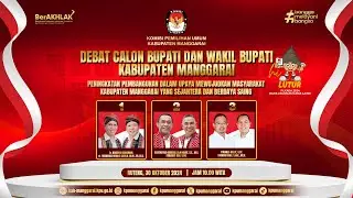 🔴DEBAT CALON BUPATI DAN WAKIL BUPATI KABUPATEN MANGGARAI TAHUN PEMILIHAN 2024
