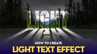 How To Create Light Text Effect | Glowing Text Effect 