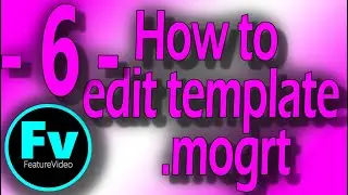 How to edit template title pack mogrt