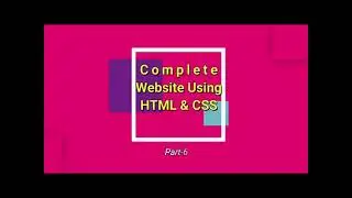 Building Website Partners Section - Complete Responsive Website Using HTML & CSS:- Part 6 💻