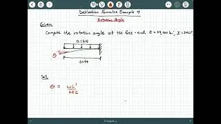 Deflection Formulas Example 4