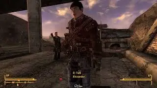 This game writing is so massive! Even the bodyguard of an NPC have it's own line - Fallout: NV