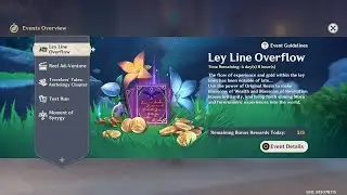 Ley Line Overflow Event - Genshin Impact -  Version 5.4