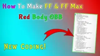 How To Make FF Red Body OBB | FF Max Red Body OBB Making By New Coding
