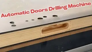Fully automatic door locks drilling machine for double sides hinges and door locks