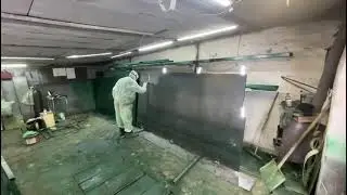 Покраска гаражных ворот из металла краскопультом, sscentr.ru