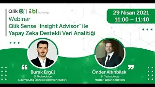 Qlik Sense Insight Advisor ile Yapay Zeka Destekli Veri Analitiği Webinarı