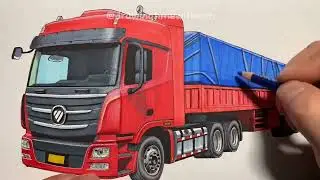 Hand-painted Foton Auman GTL semi-trailer tractor, do you like it?