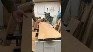 Thicknessing / Planing a Large Hardwood Slab. 