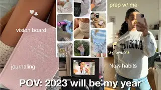 Preparing for the new year 🥂 [ visison board, new habits, goals…]